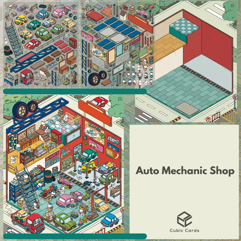 Auto Mechanic Shop (Large Puzzle)
