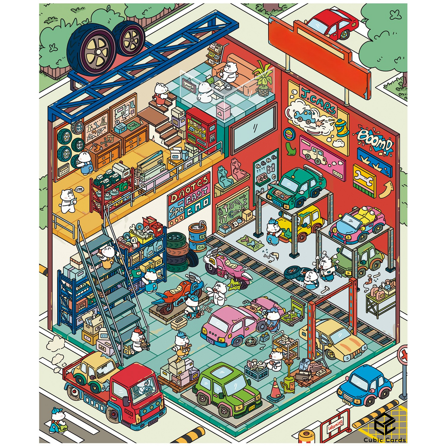 Auto Mechanic Shop (Large Puzzle)